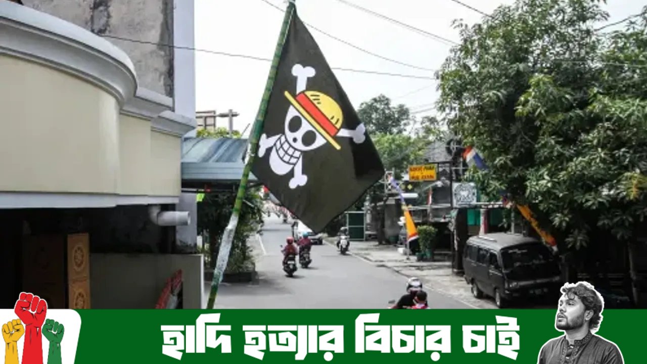ইন্দোনেশিয়ায় জনপ্রিয় অ্যানিমে সিরিজ ‘ওয়ান পিস’-এর জলদস্যু পতাকা হয়ে উঠেছে রাজনৈতিক প্রতিবাদের প্রতীক